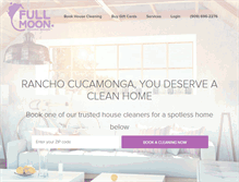 Tablet Screenshot of fullmooncleaningservices.com